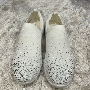 White Tennis Shoes with BLING!!!